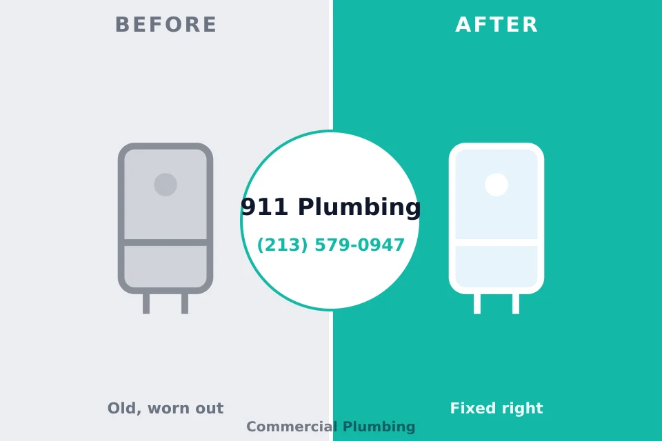 Before and after: plumbing repair Kansas City, KS
